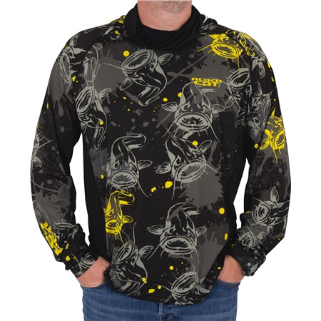 Sudadera Hombre Black Cat Performance Sun Top - Negro