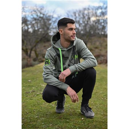 SUDADERA HOMBRE HOT SPOT DESIGN HOODIE CARPFISHING MANIA - VERT