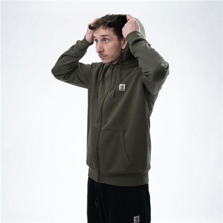 SUDADERA HOMBRE NASH MAKE IT HAPPEN BADGE ZIPPED - VERT