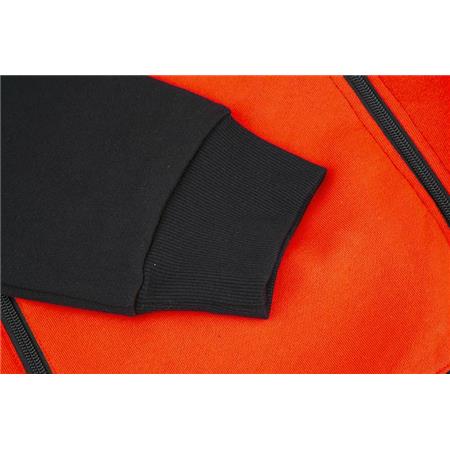 SUDADERA HOMBRE - NEGRO/GRIS OSCURO JASPEADO ROJO NYTRO ZIPPED HOODY TRI-COLOR - BLACK/DARK MARL GREY RED