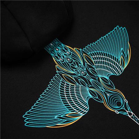 SUDADERA HOMBRE - NEGRO KUMU HOODY TAKE FLIGHT - NOIR
