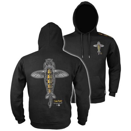Sudadera Hombre Vass Carp Rising Hoodie - Negro