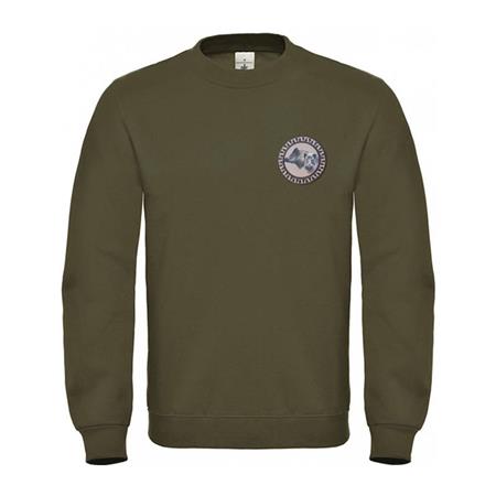 Sudadera Hombre2 Cabezas Jabalíes - Kaki Bartavel 2 Tetes Sangliers - Kaki