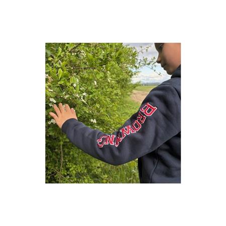 SUDADERA JUNIOR CREMALLERAPÉ - AZUL BROWNING ZIPPÉ SNAPSHOT SMU - BLEU
