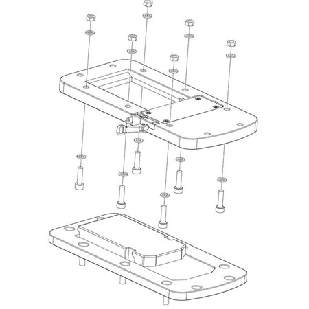 SUPORTE ALU PARA DESMONTAGEM RÁPIDA RHINO POUR MOTEUR BLX BMR