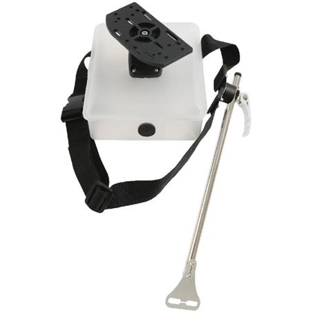 Suporte Para Echo-Sondador Com Cana E Caixa De Bateria Float Tube Pike'n Bass