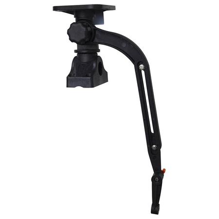 Support Dam Transducer Arm With Fish Finder Mount