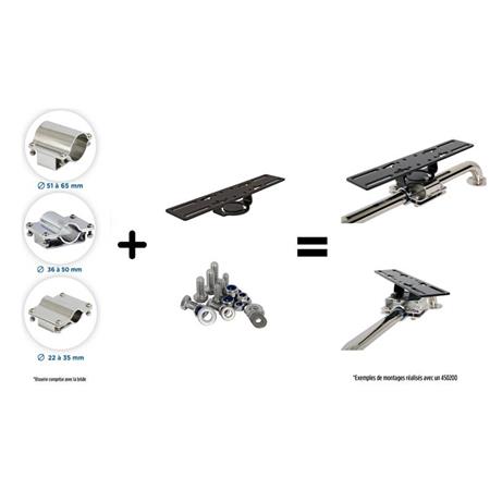 SUPPORTO SCHERMO GPS/SONAR FISSO SEANOX D22/65 GM