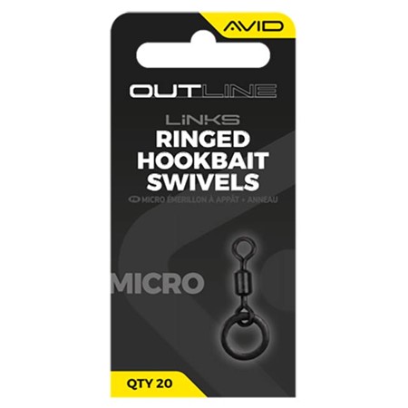 Svirvel Avid Carp Outline Mirco Ringed Hookbait Swivel