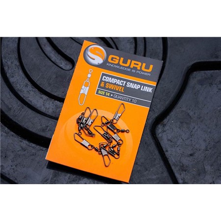 SVIRVEL MED CLIP GURU COMPACT SNAP LINK AND SWIVEL
