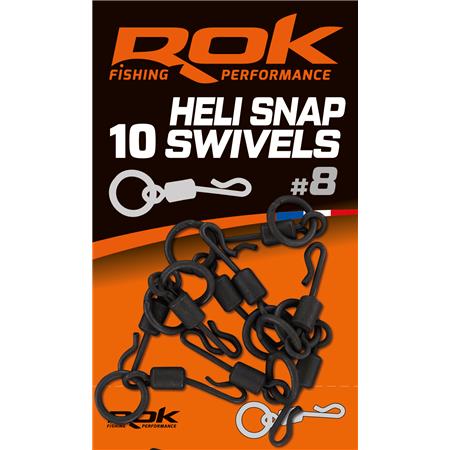Svivel Rok Fishing Heli Snap Swivel