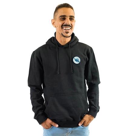 SWEAT COM CAPUZ PERSONALIZÁVEL PESCA - PRETO SUR VOS TRACES