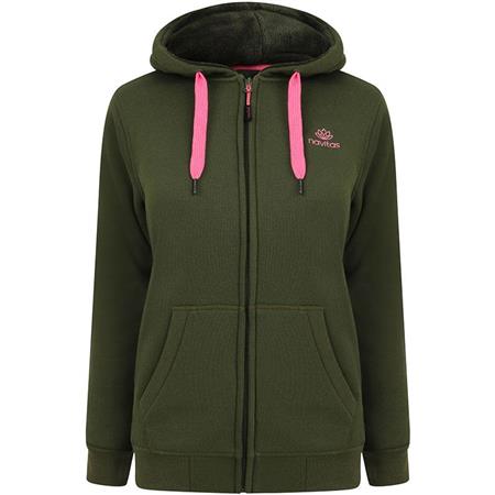 Sweat Feminino - Verde Navitas Lily Sherpa Zip Hoody - Vert