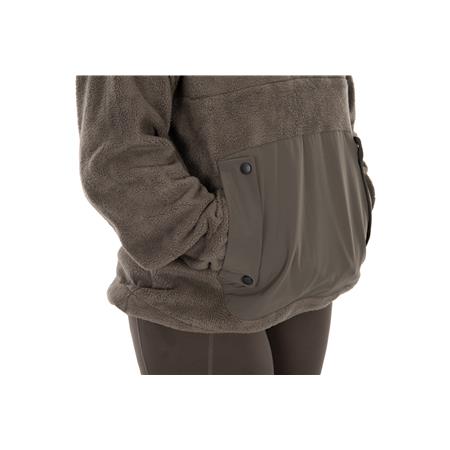 SWEAT FEMME FOX EXPLORER FLEECE HOODED JACKET - VERT