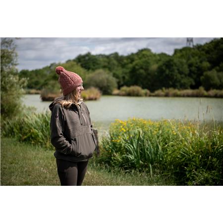 SWEAT FEMME FOX EXPLORER FLEECE HOODED JACKET - VERT