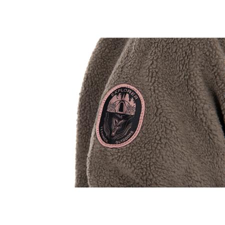 SWEAT FEMME FOX EXPLORER FLEECE HOODED JACKET - VERT