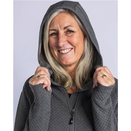 SWEAT FEMME PINEWOOD EVERYDAY TRAVEL FULL ZIP HOODIE - GRIS
