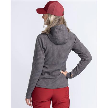 SWEAT FEMME PINEWOOD EVERYDAY TRAVEL FULL ZIP HOODIE - GRIS