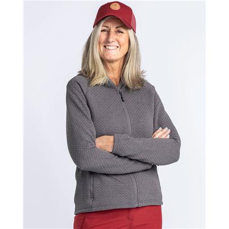 SWEAT FEMME PINEWOOD EVERYDAY TRAVEL FULL ZIP HOODIE - GRIS