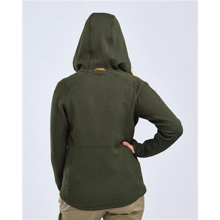 SWEAT FEMME PINEWOOD EVERYDAY TRAVEL FULL ZIP HOODIE - VERT