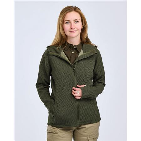 SWEAT FEMME PINEWOOD EVERYDAY TRAVEL FULL ZIP HOODIE - VERT