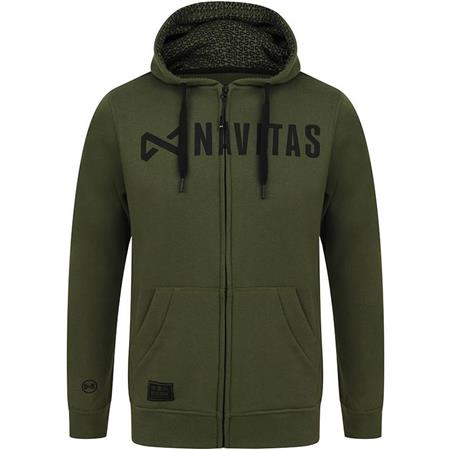 Sweat Heren Navitas Core Zip Hoody - Groen