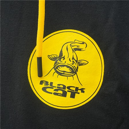 SWEAT HOMEM BLACK CAT BLACK ZIPPED HOODY - NOIR