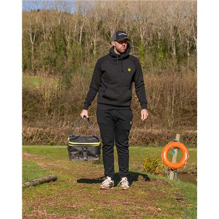 SWEAT HOMEM FOX MATRIX BLACK MARL HOODY - NOIR