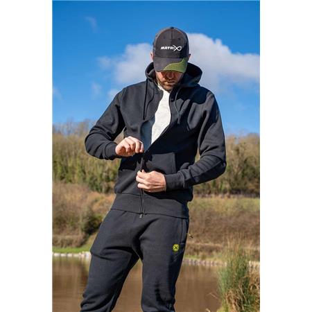 SWEAT HOMEM FOX MATRIX STEALTH ZIPPED HOODY - NOIR