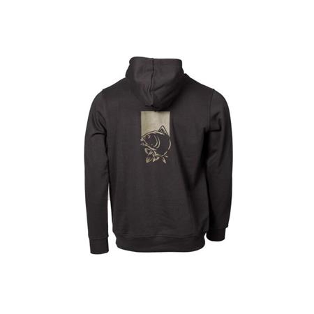SWEAT HOMEM NASH MAKE IT HAPPEN HOODY FISH LOGO - NOIR