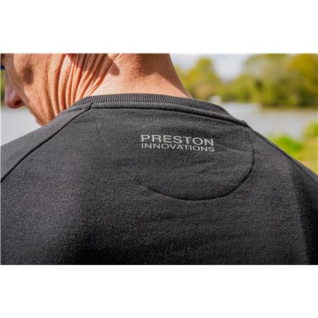 SWEAT HOMEM PRESTON INNOVATIONS BLACK MINIMAL SWEATSHIRT - NOIR