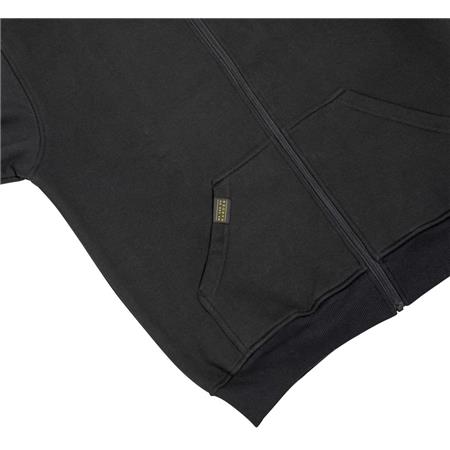 SWEAT HOMEM - PRETO BLACK CAT ZIPPER - NOIR