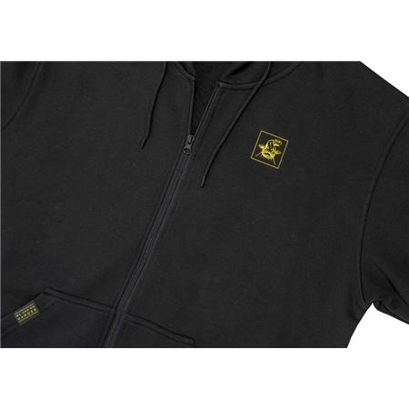 SWEAT HOMEM - PRETO BLACK CAT ZIPPER - NOIR