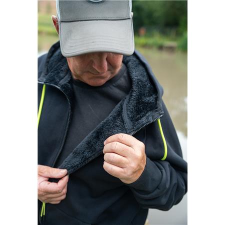 SWEAT HOMEM - PRETO FOX MATRIX SHERPA HOODY - NOIR