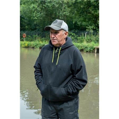 SWEAT HOMEM - PRETO FOX MATRIX SHERPA HOODY - NOIR