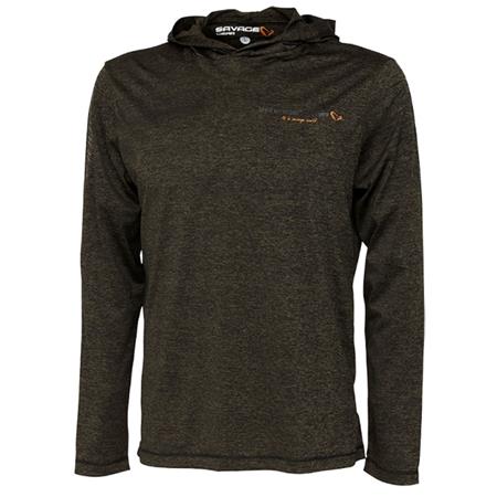 Sweat Homem Savage Gear Fighter Stretch Hoodie Burnt - Olive