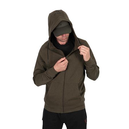 SWEAT HOMEM - VERDE FOX COLLECTION LW HOODY GREEN & BLACK - VERT