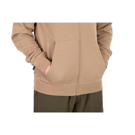 SWEAT HOMME FOX COLLECTION LW ZIP HOODY - TAN