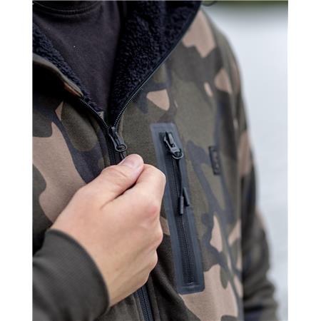 SWEAT HOMME FOX FULL ZIP PREM SHERPA 310 HOODIE - CAMO