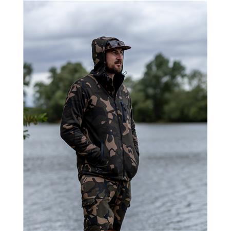 SWEAT HOMME FOX FULL ZIP PREM SHERPA 310 HOODIE - CAMO