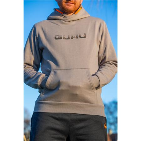SWEAT HOMME GURU GREY CIRCLES HOODIE - GRIS