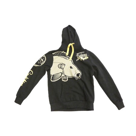 Sweat Homme Hot Spot Design Fishing Mania Carpfishing - Noir - Xl