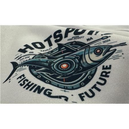 SWEAT HOMME HOT SPOT DESIGN FUTURE TUNA - BLANC