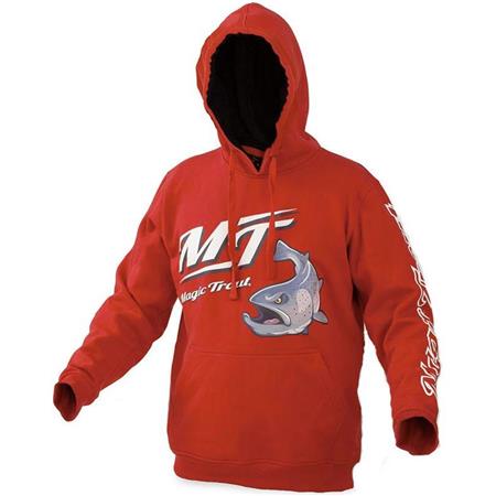 SWEAT HOMME MAGIC TROUT HOODY - ROUGE