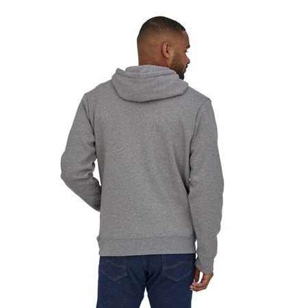 SWEAT HOMME PATAGONIA P-6 LOGO UPRISAL HOODY - GRAVEL HEATHER