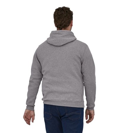 SWEAT HOMME PATAGONIA P-6 LOGO UPRISAL HOODY - GRAVEL HEATHER
