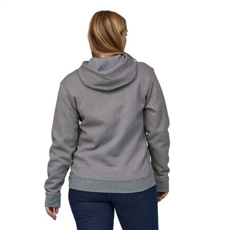 SWEAT HOMME PATAGONIA P-6 LOGO UPRISAL HOODY - GRAVEL HEATHER