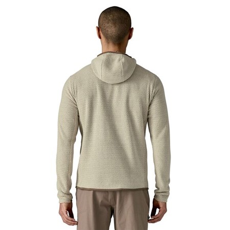 SWEAT HOMME PATAGONIA R1 AIR FULL-ZIP HOODY - PELICAN