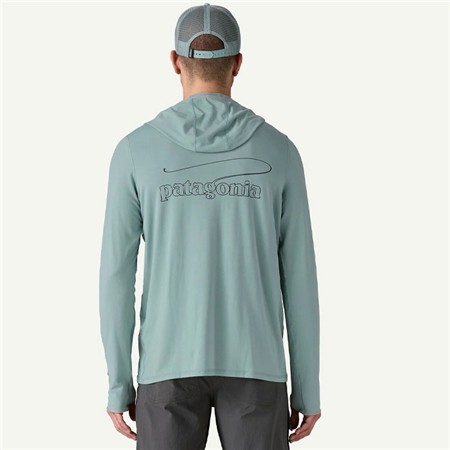 SWEAT HOMME PATAGONIA TROPIC COMFORT NATURAL GRAPHIC HOODY - THERMAL BLUE