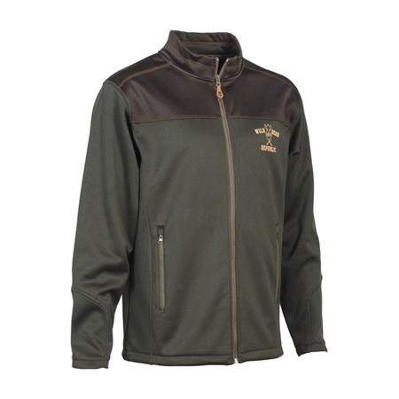 SWEAT HOMME PERCUSSION ZIPPE WILD BOAR REPUBLIC